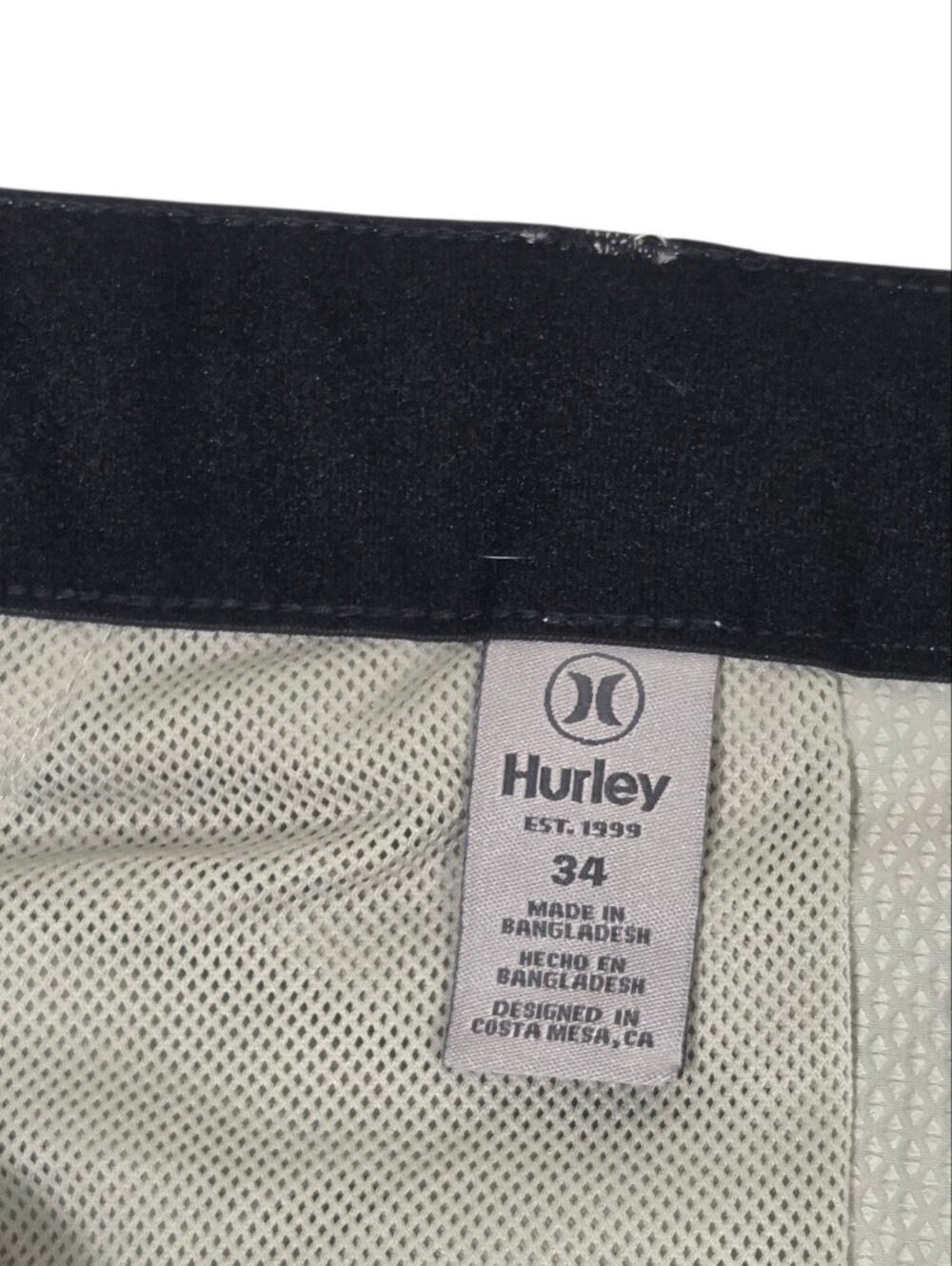 Hurley Men's Light Gray Hybrid Shorts. Waist 34 - Picture 5 of 7
